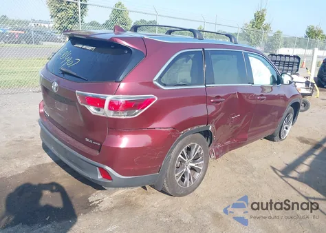 2016 Toyota Highlander Xle V6 from USA, damaged, VIN 5TDJKRFH4GS249375